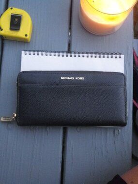 Michael kors zip around wallet Navy large